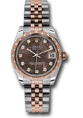 rolex-steel-and-everose-gold-datejust-31-watch-24-diamond-bezel-dark-mother-of-pearl-diamond-dial-jubilee-bracelet-178341-dkmdj