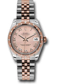 rolex-steel-and-everose-gold-datejust-31-watch-24-diamond-bezel-pink-roman-dial-jubilee-bracelet-178341-prj