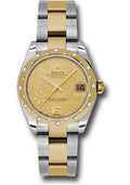 rolex-steel-and-yellow-gold-datejust-31-watch-24-diamond-bezel-champagne-floral-motif-dial-oyster-bracelet-178343-chfo