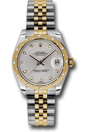 rolex-steel-and-yellow-gold-datejust-31-watch-24-diamond-bezel-silver-diamond-dial-jubilee-bracelet-178343-sdj