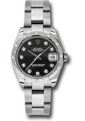 rolex-steel-and-white-gold-datejust-31-watch-24-diamond-bezel-black-diamond-dial-oyster-bracelet-178344-bkdo