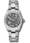 rolex-steel-and-white-gold-datejust-31-watch-24-diamond-bezel-dark-rhodium-floral-motif-dial-oyster-bracelet-178344-rfo