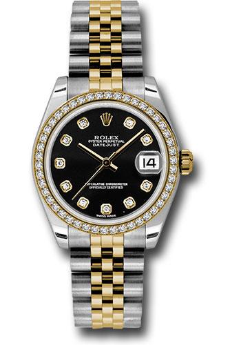 rolex-steel-and-yellow-gold-datejust-31-watch-46-diamond-bezel-black-diamond-dial-jubilee-bracelet-178383-bkdj