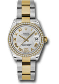rolex-steel-and-yellow-gold-datejust-31-watch-46-diamond-bezel-silver-diamond-roman-vi-roman-dial-oyster-bracelet-178383-sdro