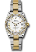 rolex-steel-and-yellow-gold-datejust-31-watch-46-diamond-bezel-white-roman-dial-oyster-bracelet-178383-wro