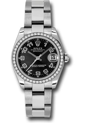 rolex-steel-and-white-gold-datejust-31-watch-46-diamond-bezel-black-concentric-circle-arabic-dial-oyster-bracelet-178384-bkcao