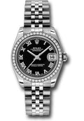 rolex-steel-and-white-gold-datejust-31-watch-46-diamond-bezel-black-roman-dial-jubilee-bracelet-178384-bkrj