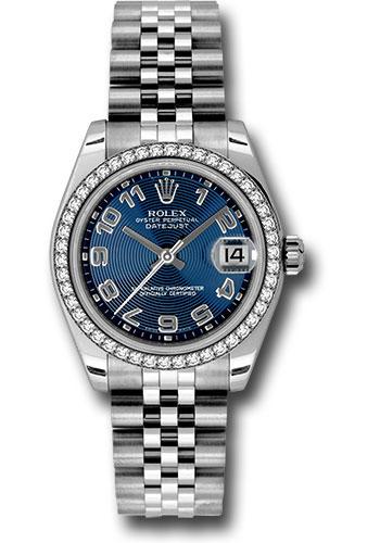 rolex-steel-and-white-gold-datejust-31-watch-46-diamond-bezel-blue-concentric-circle-arabic-dial-jubilee-bracelet-178384-blcaj