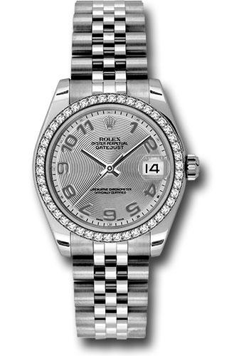 rolex-steel-and-white-gold-datejust-31-watch-46-diamond-bezel-silver-concentric-circle-arabic-dial-jubilee-bracelet-178384-scaj
