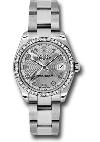 rolex-steel-and-white-gold-datejust-31-watch-46-diamond-bezel-silver-concentric-circle-arabic-dial-oyster-bracelet-178384-scao