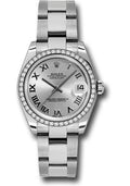 rolex-steel-and-white-gold-datejust-31-watch-46-diamond-bezel-silver-roman-dial-oyster-bracelet-178384-sro