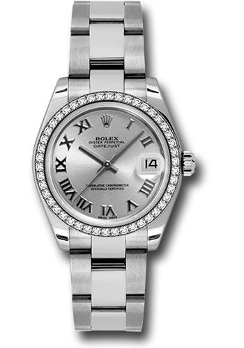 rolex-steel-and-white-gold-datejust-31-watch-46-diamond-bezel-silver-roman-dial-oyster-bracelet-178384-sro