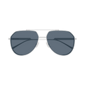 Bottega Veneta Pilot Shape Sunglasses — Silver