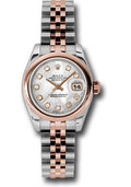 rolex-steel-and-everose-gold-rolesor-lady-datejust-26-watch-domed-bezel-mother-of-pearl-diamond-dial-jubilee-bracelet-179161-mdj