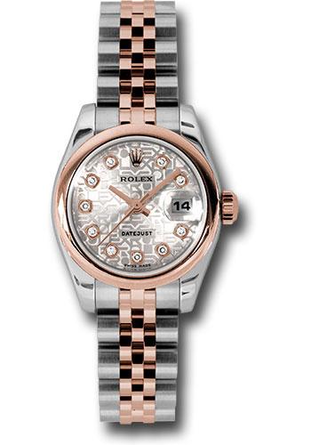 rolex-steel-and-everose-gold-rolesor-lady-datejust-26-watch-domed-bezel-silver-jubilee-diamond-dial-jubilee-bracelet-179161-sjdj