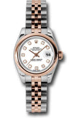 rolex-steel-and-everose-gold-rolesor-lady-datejust-26-watch-domed-bezel-white-diamond-dial-jubilee-bracelet-179161-wdj
