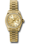 rolex-yellow-gold-lady-datejust-26-watch-fluted-bezel-champagne-diamond-dial-president-bracelet-179178-chdp
