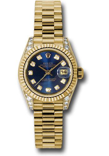 rolex-yellow-gold-lady-datejust-26-watch-fluted-bezel-blue-diamond-dial-president-bracelet-179238-bldp