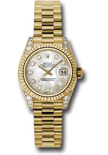 rolex-yellow-gold-lady-datejust-26-watch-fluted-bezel-mother-of-pearl-diamond-dial-president-bracelet-179238-mdp