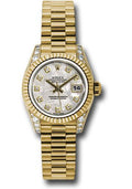 rolex-yellow-gold-lady-datejust-26-watch-fluted-bezel-meteorite-diamond-dial-president-bracelet-179238-mtdp