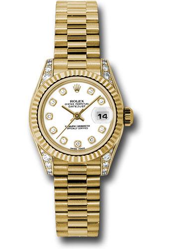 rolex-yellow-gold-lady-datejust-26-watch-fluted-bezel-white-diamond-dial-president-bracelet-179238-wdp