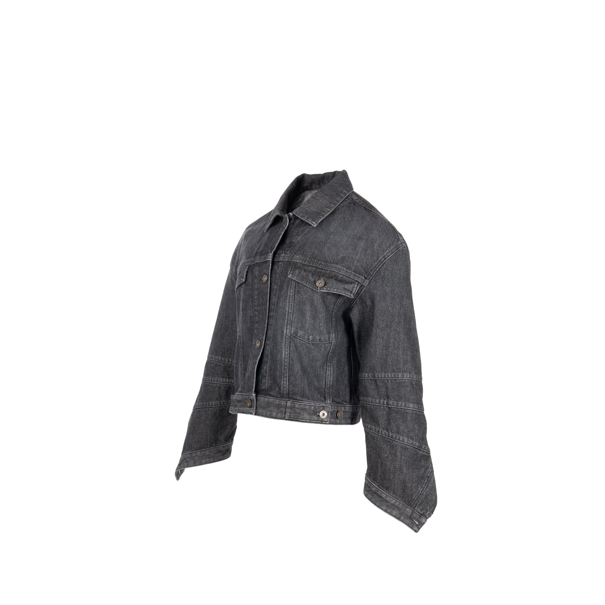 loewe-size-40-twisted-denim-jacket-cotton-black