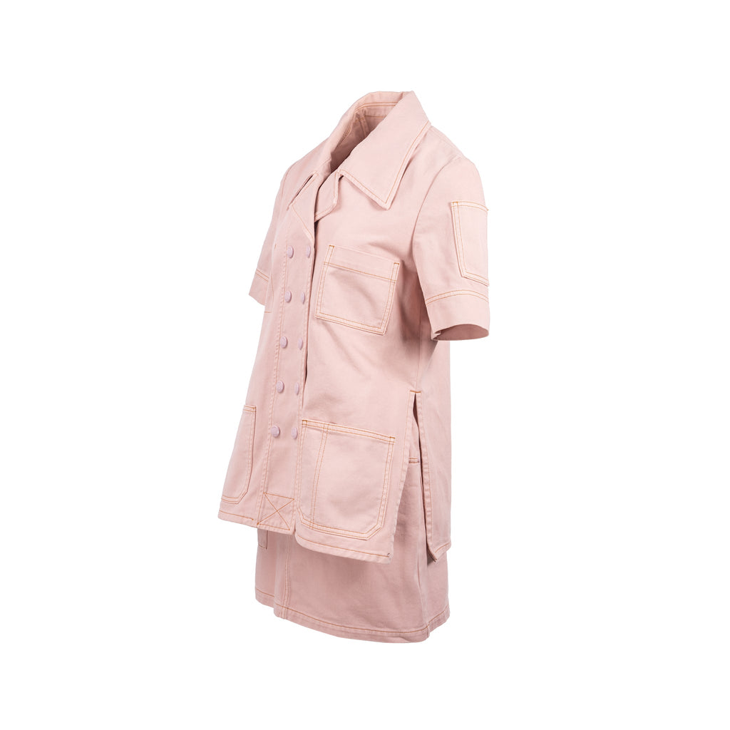 fendi-size-38-denim-jacket-and-skirt-cotton-calfskin-pink