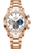zenith-chronomaster-sport-watch-41-mm-gold-case-white-matte-dial-gold-bracelet-18-3101-3600-69-m3100