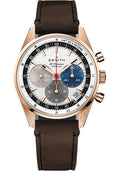 zenith-chronomaster-original-watch-rose-gold-white-dial-leather-strap-18-3200-3600-69-c901