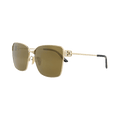 Balenciaga Square-Frame Metal Sunglasses — Gold – BB0338SK 30014929