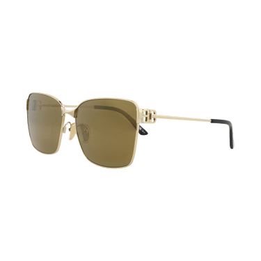Balenciaga Square-Frame Metal Sunglasses — Gold – BB0338SK 30014929