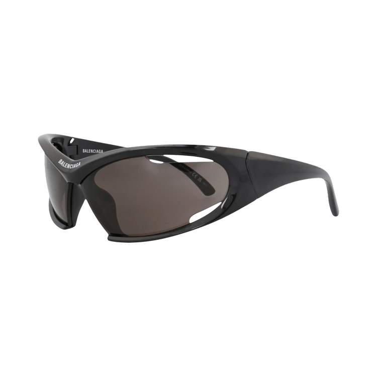 Balenciaga Shield-Frame Bio-Injection Sunglasses — Black