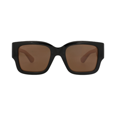 Gucci Square-Frame Recycled Acetate Sunglasses — Black – Pink Brown GG1663S 30015451 004