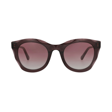 Chloé Round-Frame Recycled Acetate Sunglasses — Purple