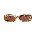 Gucci Round-Frame Recycled Acetate Sunglasses — Brown – Havana GG1907S 30016070 001