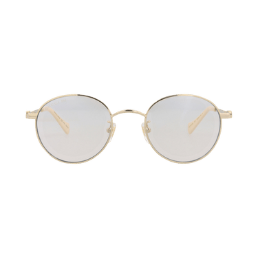 Gucci Round-Frame Metal Sunglasses — Gold – Transparent GG1472SJ 30015561 001