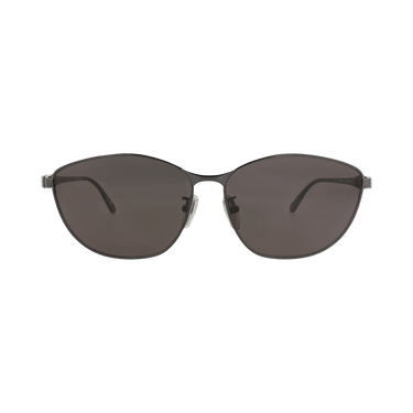 Balenciaga Cat Eye-Frame Metal Sunglasses — Grey