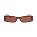 Gucci Square-Frame Recycled Acetate Sunglasses — Red – Burgundy Brown GG1778SA 30015947 003