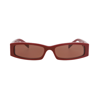 Gucci Square-Frame Recycled Acetate Sunglasses — Red – Burgundy Brown GG1778SA 30015947 003