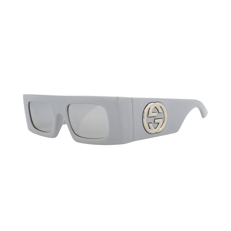 Gucci Shield-Frame Injection Sunglasses — Silver – GG1646S 30015324 005