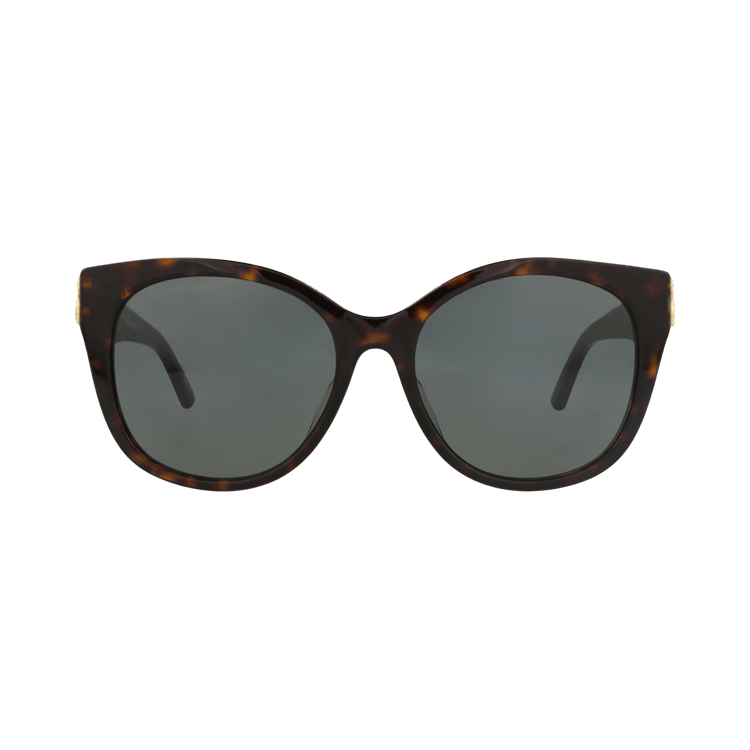 Balenciaga Cat Eye-Frame Acetate Sunglasses — Brown – Gold Green BB0103SA 30008977 002