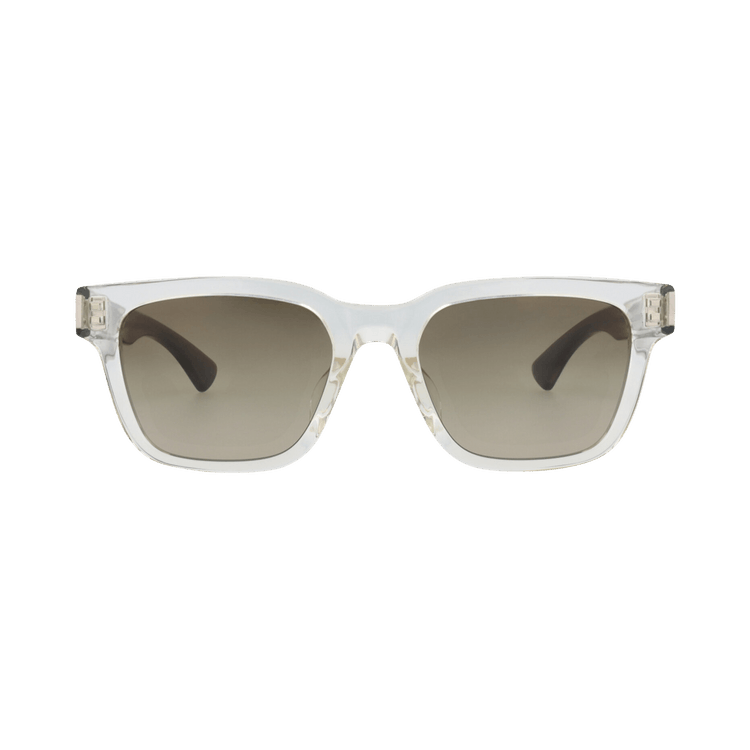 Saint Laurent Square-Frame Recycled Acetate Sunglasses — White – Green 005