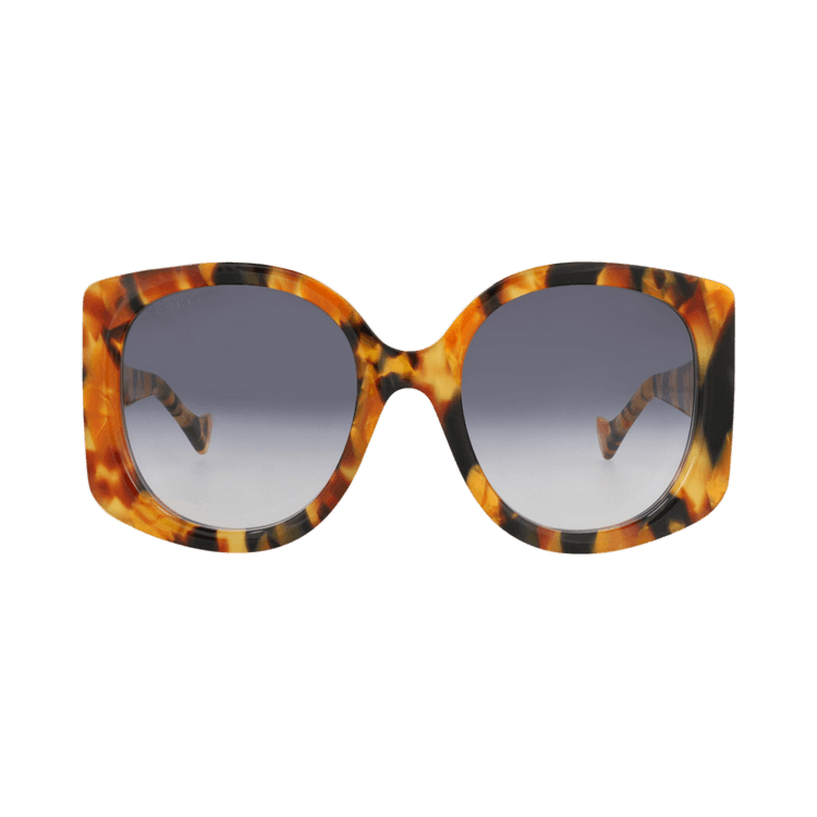 Gucci Round-Frame Recycled Acetate Sunglasses — Brown – Havana Blue GG1257S 30013836 004