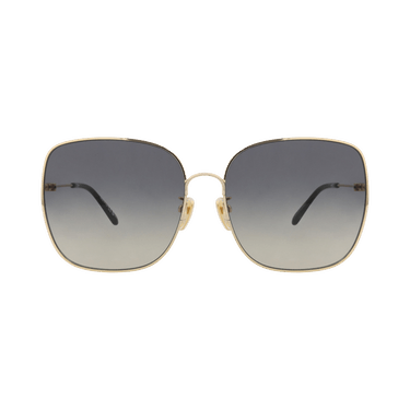Chloé Square-Frame Sunglasses — Gold