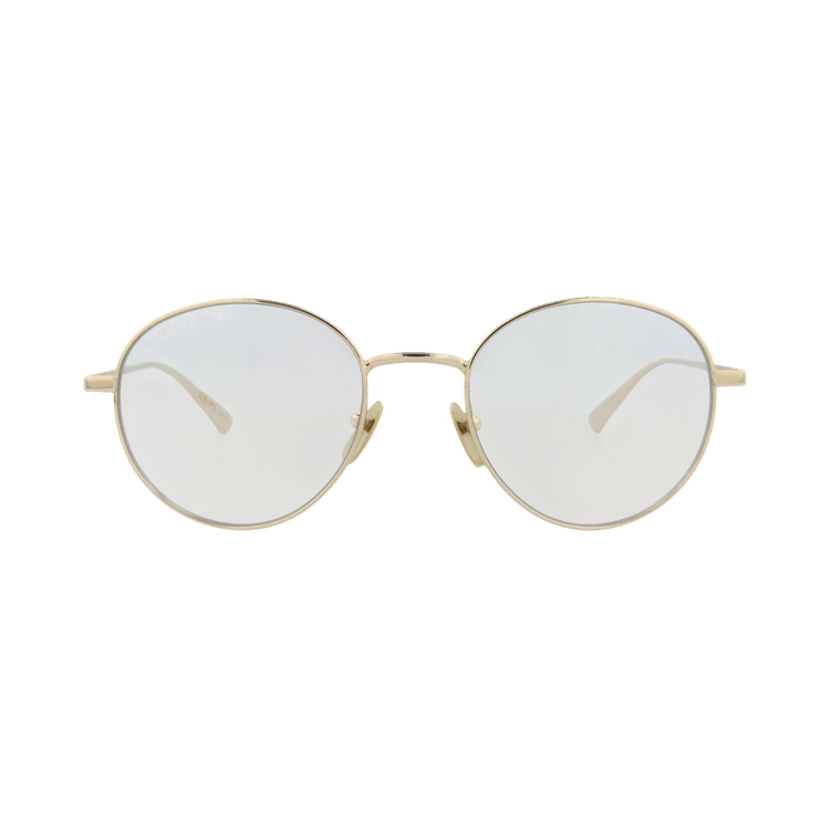 Gucci Round-Frame Metal Sunglasses — Gold