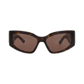 Balenciaga Cat Eye-Frame Recycled Acetate Sunglasses — Brown – Havana BB0321S 30014886 008