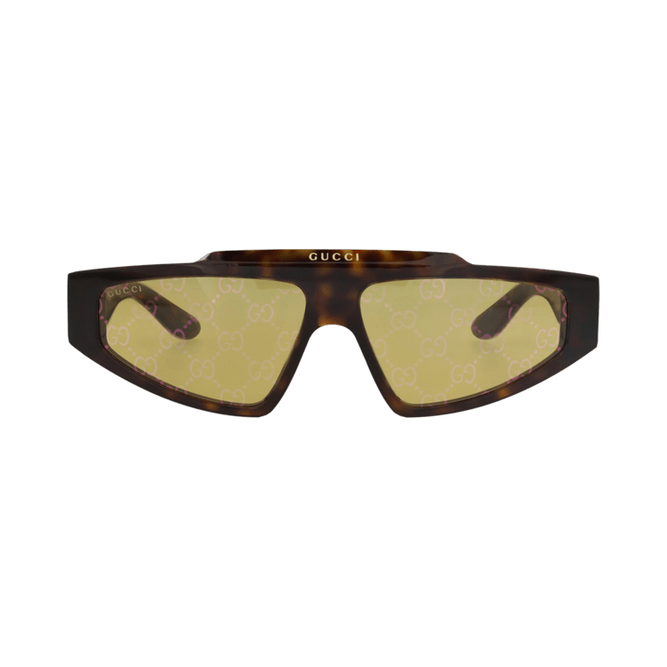 Gucci Square-Frame Recycled Acetate Sunglasses — Brown – Havana Yellow GG1591S 30014863 002