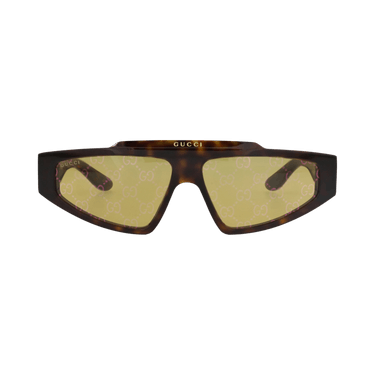 Gucci Square-Frame Recycled Acetate Sunglasses — Brown – Havana Yellow GG1591S 30014863 002