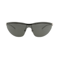 Gucci Shield-Frame Metal Sunglasses — Silver – Grey GG1700S 30015488 001