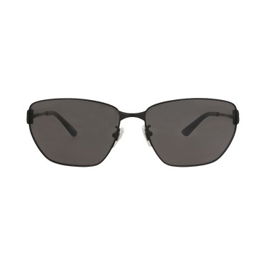 Balenciaga Cat Eye-Frame Metal Sunglasses — Black